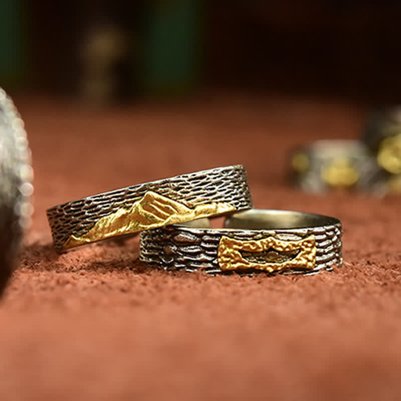 Buddha Stones Mount Everest Garuda Koperen Ring - image 0