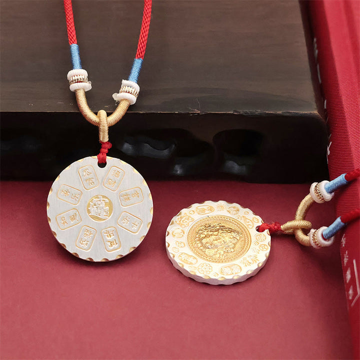 Buddha Stones Tibetaanse gele Jambhala God van de Rijkdom legering Ketting - image 6