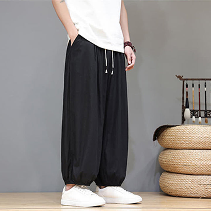 Buddha Stones Zomerse Zen Mouwboord met elastische Taille , Cropped model en Zakken - image 32