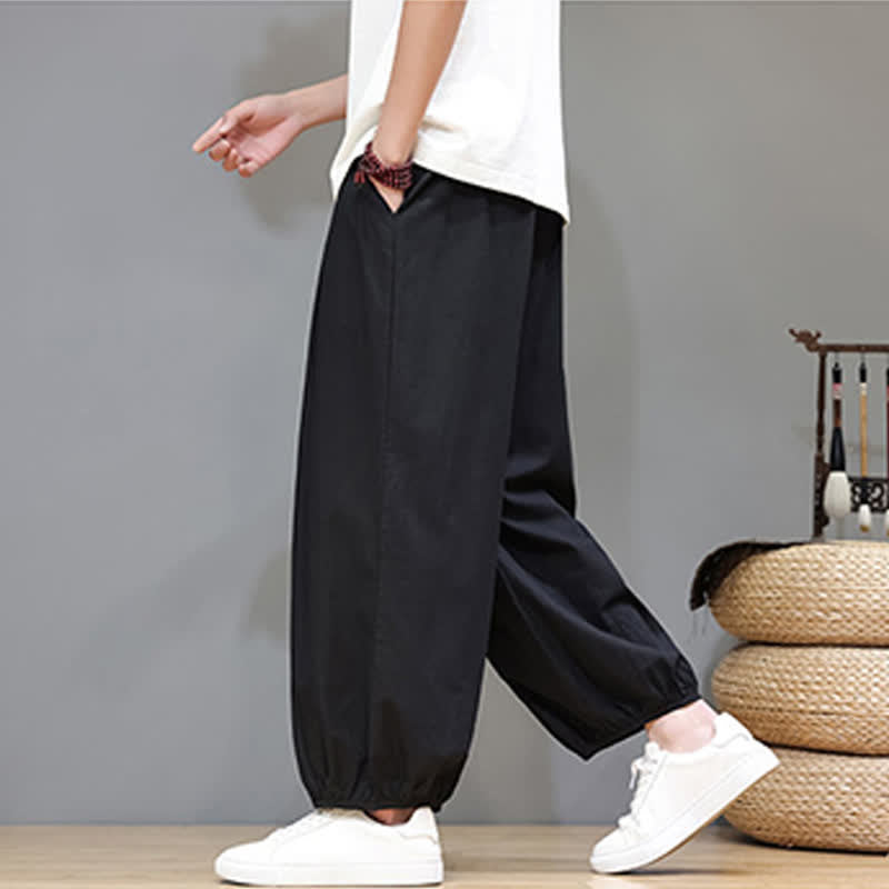 Buddha Stones Zomerse Zen Mouwboord met elastische Taille , Cropped model en Zakken - image 29