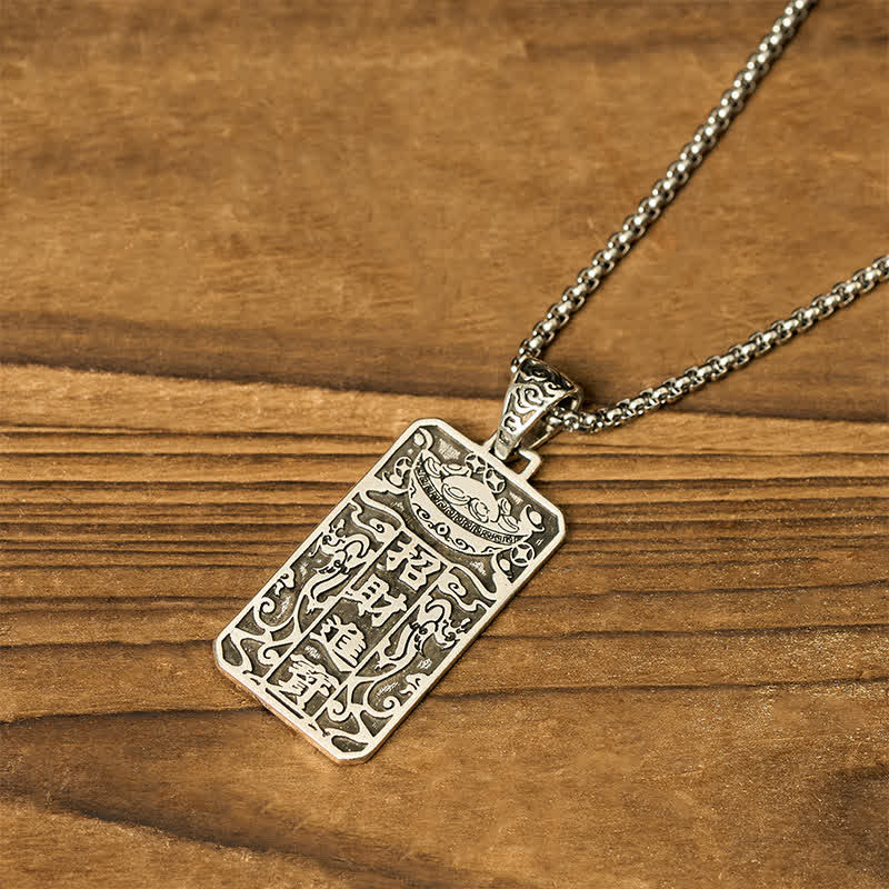 Buddha Stones Koperen PiXiu ketting met Ketting voor het thema rijkdom. - image 4