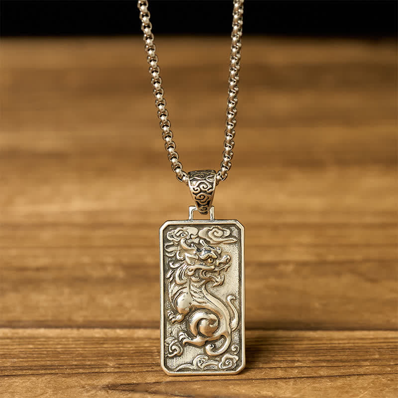 Buddha Stones Koperen PiXiu ketting met Ketting voor het thema rijkdom. - image 1