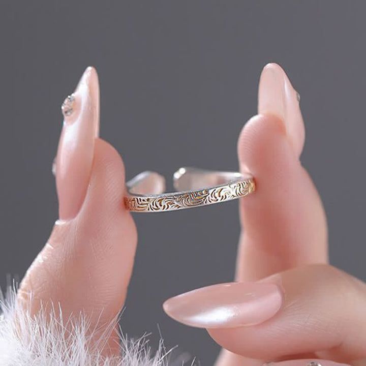 Buddha Stones Ring met kattenpootje van 999 sterling zilver - image 7
