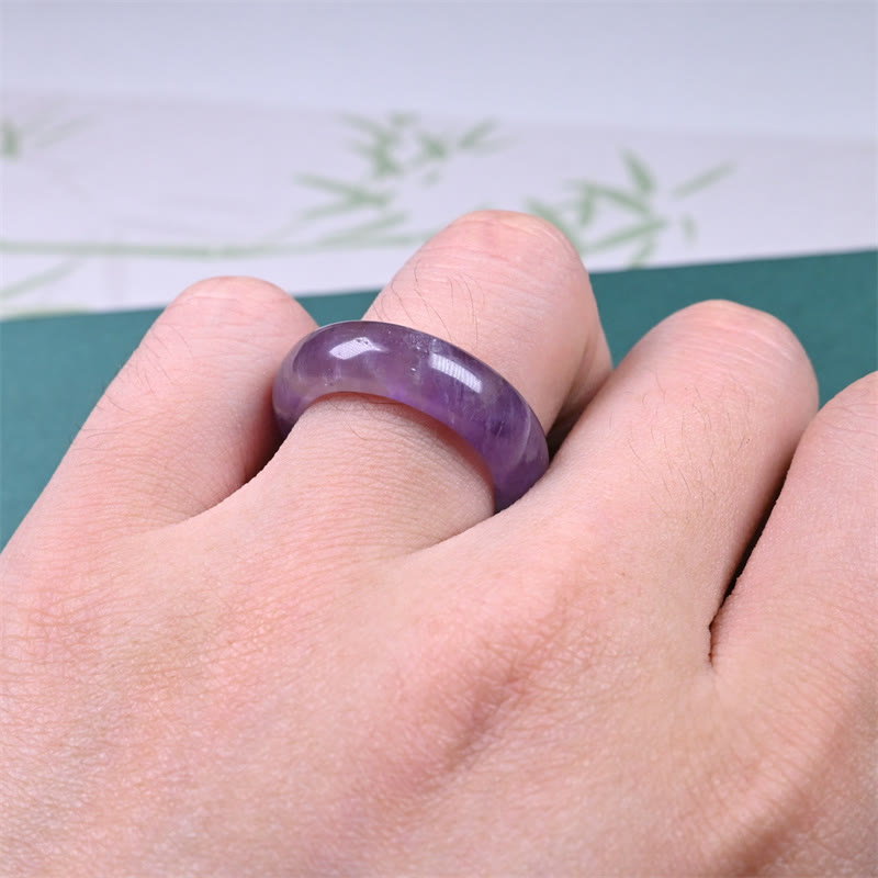 Buddha Stones Natuurlijke amethist Ring voor spiritueel bewustzijn - image 5