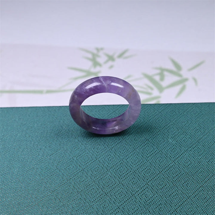 Buddha Stones Natuurlijke amethist Ring voor spiritueel bewustzijn - image 4
