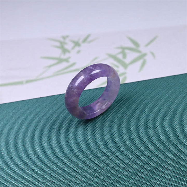 Buddha Stones Natuurlijke amethist Ring voor spiritueel bewustzijn - image 2