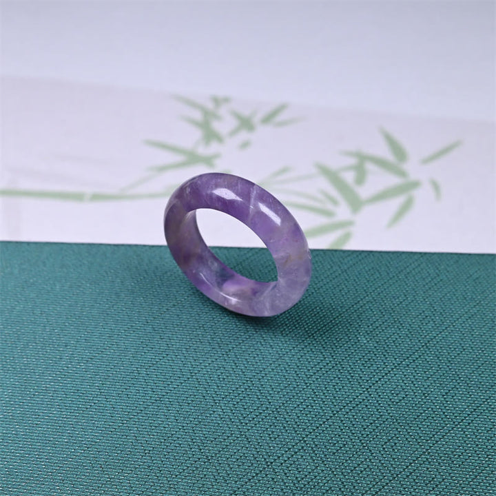 Buddha Stones Natuurlijke amethist Ring voor spiritueel bewustzijn - Natuurlijke amethist (kleur kan variëren) - 22 mm - image 0