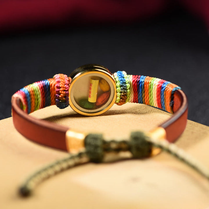Buddha Stones Tibetaanse Armband met de goden van rijkdom en het Boeddha-oog. - image 3