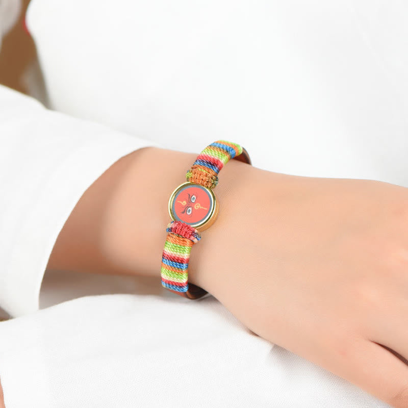 Buddha Stones Tibetaanse Armband met de goden van rijkdom en het Boeddha-oog. - image 12