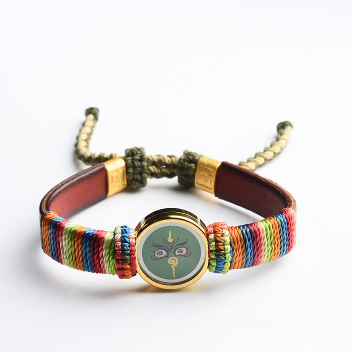 Buddha Stones Tibetaanse Armband met de goden van rijkdom en het Boeddha-oog. - image 6