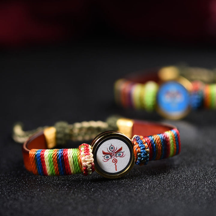 Buddha Stones Tibetaanse Armband met de goden van rijkdom en het Boeddha-oog. - image 18