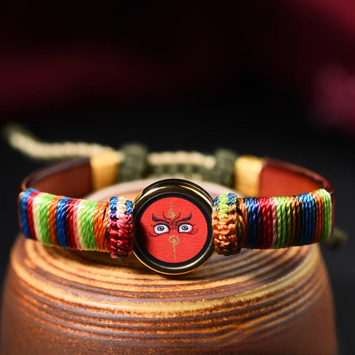 Buddha Stones Tibetaanse Armband met de goden van rijkdom en het Boeddha-oog. - image 8