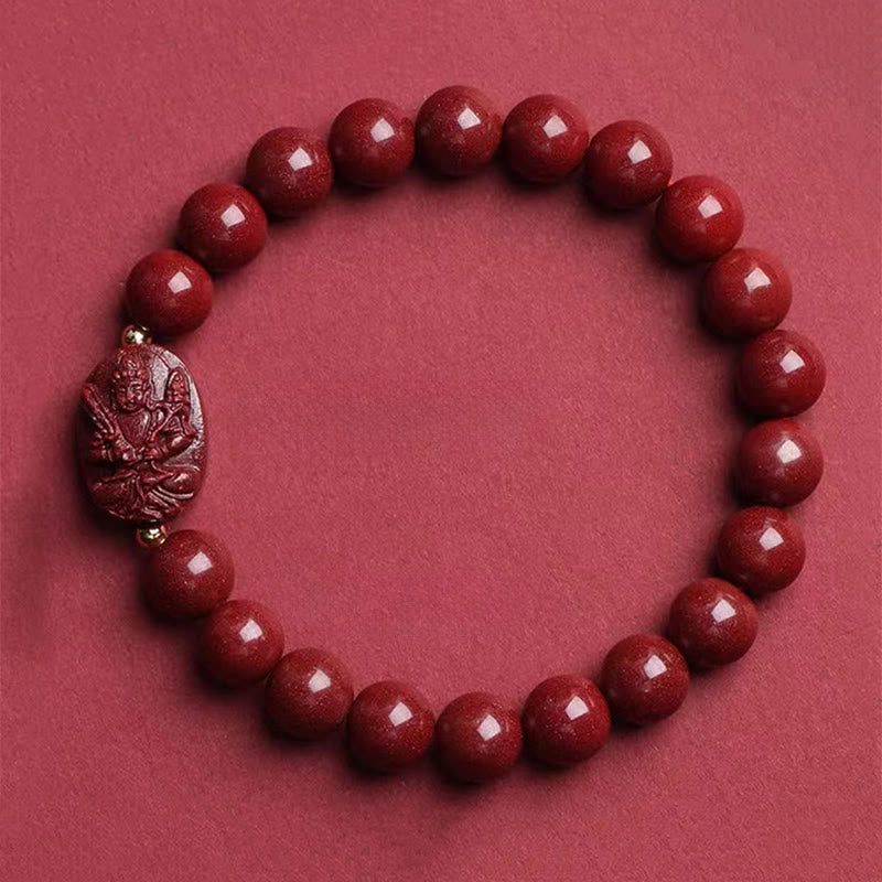 Buddha Stones De Chinese dierenriem geboorte Boeddha cinnaber Armband - Os/Tijger-Leegte Bodhisattva (Polsomtrek: 15-16 cm) - image 9
