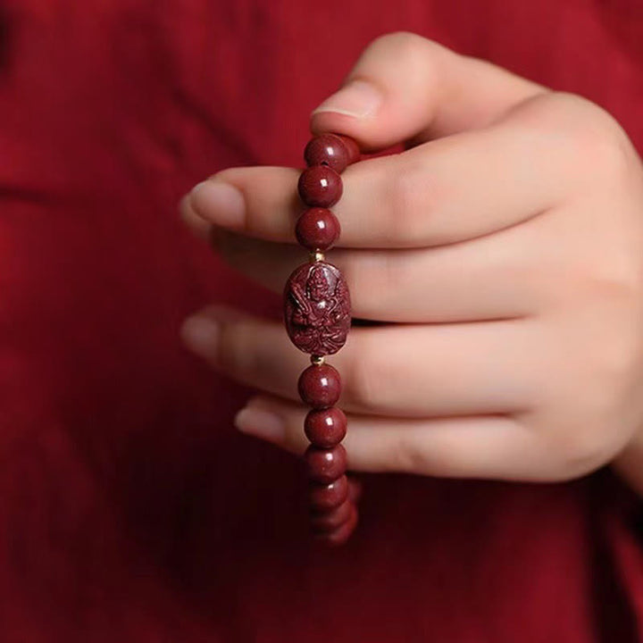 Buddha Stones De Chinese dierenriem geboorte Boeddha cinnaber Armband - image 11