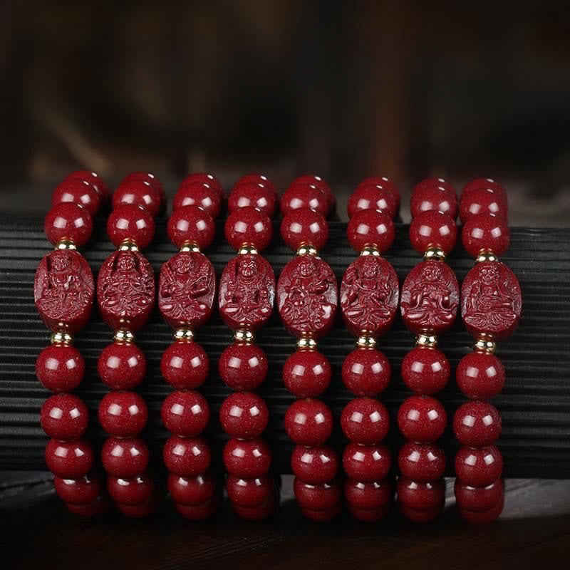 Buddha Stones De Chinese dierenriem geboorte Boeddha cinnaber Armband - image 16