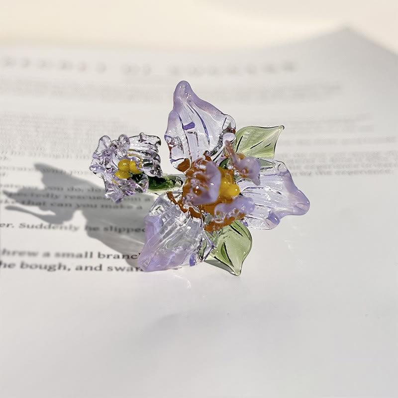 Buddha Stones Liuli Iris Bloem Ring - Paars (17 mm) (Kleur, vorm en Maat kunnen variëren) - image 7