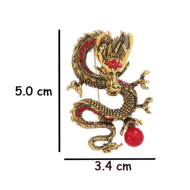 Buddha Stones Dominante Drakenparel Broche - image 10