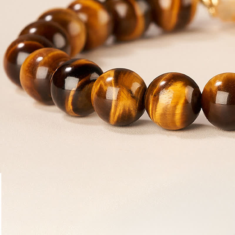 Buddha Stones Tijgeroog citrien kralen Armband - image 10