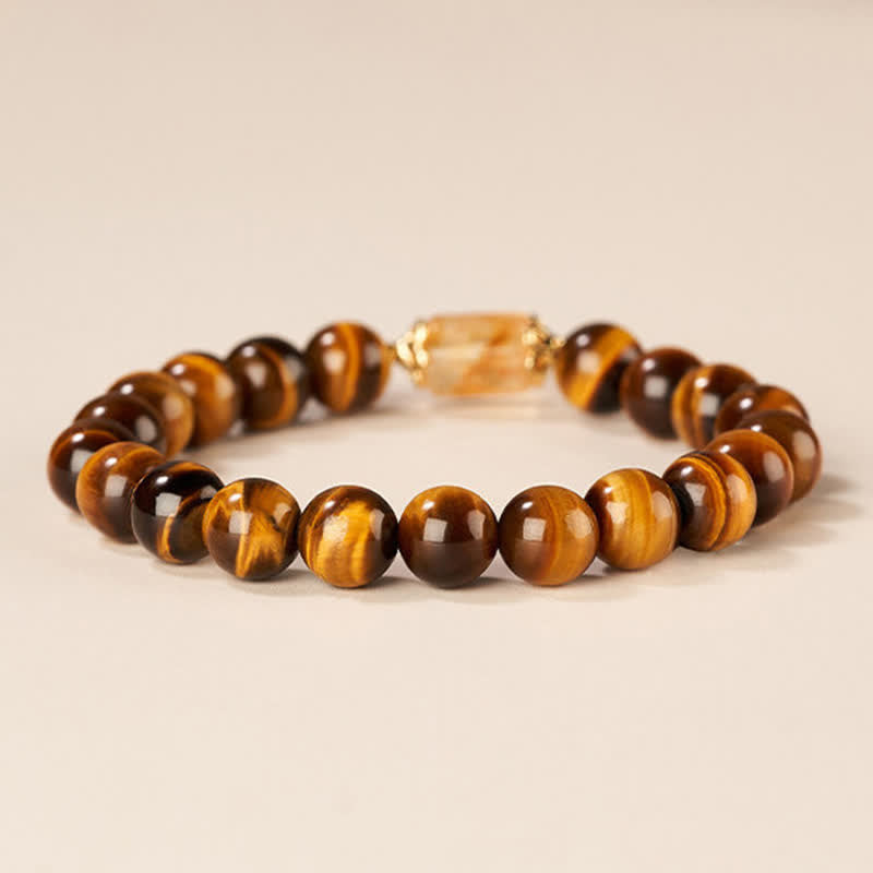 Buddha Stones Tijgeroog citrien kralen Armband - image 2