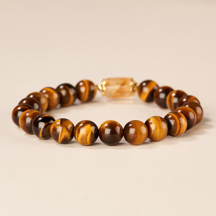 Buddha Stones Tijgeroog citrien kralen Armband - image 2