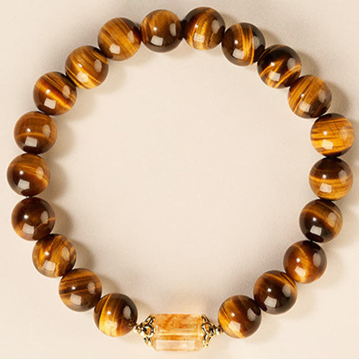 Buddha Stones Tijgeroog citrien kralen Armband - image 4
