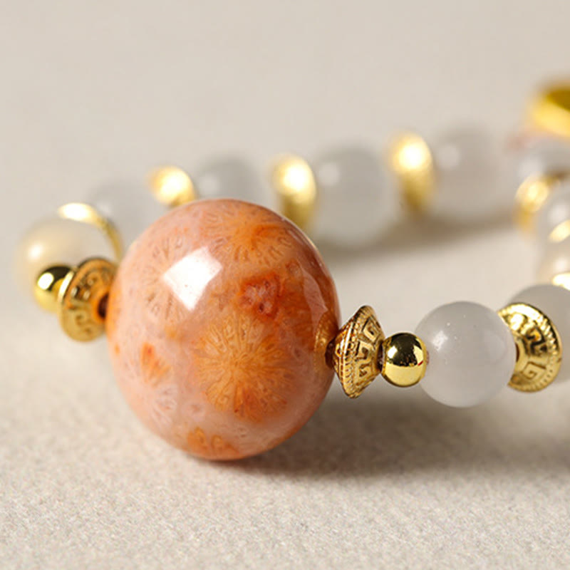 Buddha Stones Mini schattige kat sleutelhanger van ebbenhout met lakafwerking - image 5