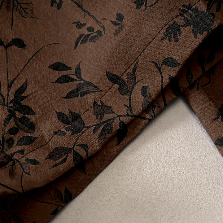 Buddha Stones 100% Cotton van puur katoen met botanisch bladpatroon, elastische Taille en Zakken. - image 2