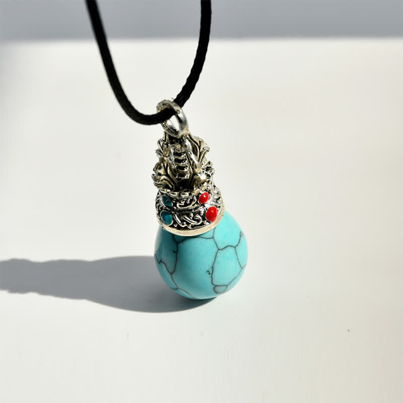 Buddha Stones Natuurlijke turkooizen tijgeroog Ketting - image 2