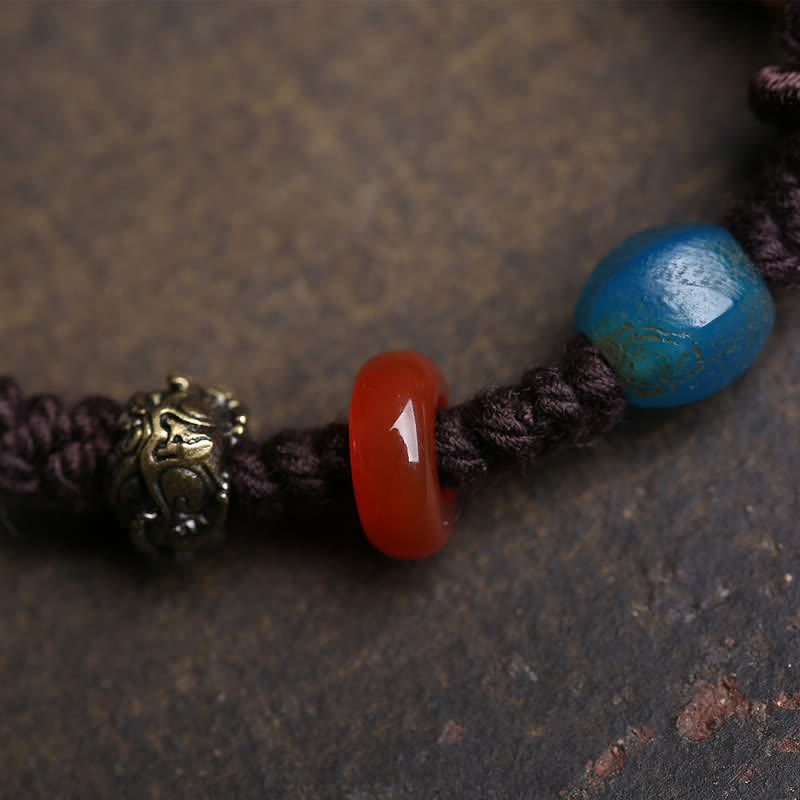Buddha Stones Bone PiXiu gevlochten touw Armband - image 4