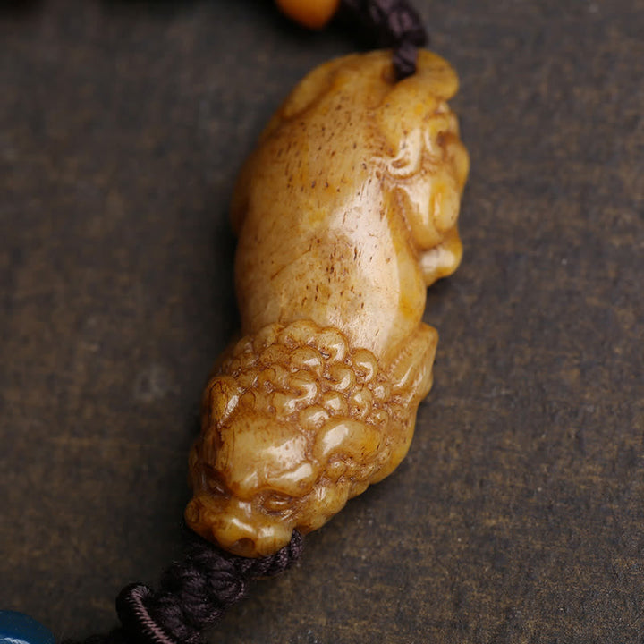 Buddha Stones Bone PiXiu gevlochten touw Armband - image 3
