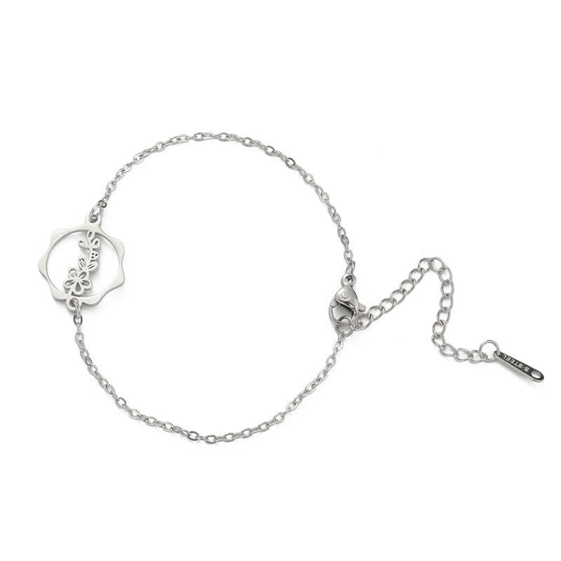 Buddha Stones Titanium stalen geboortebloem Armband voor een nieuw begin - Meidoornbloem - Zilverkleurig titaniumstaal - image 25