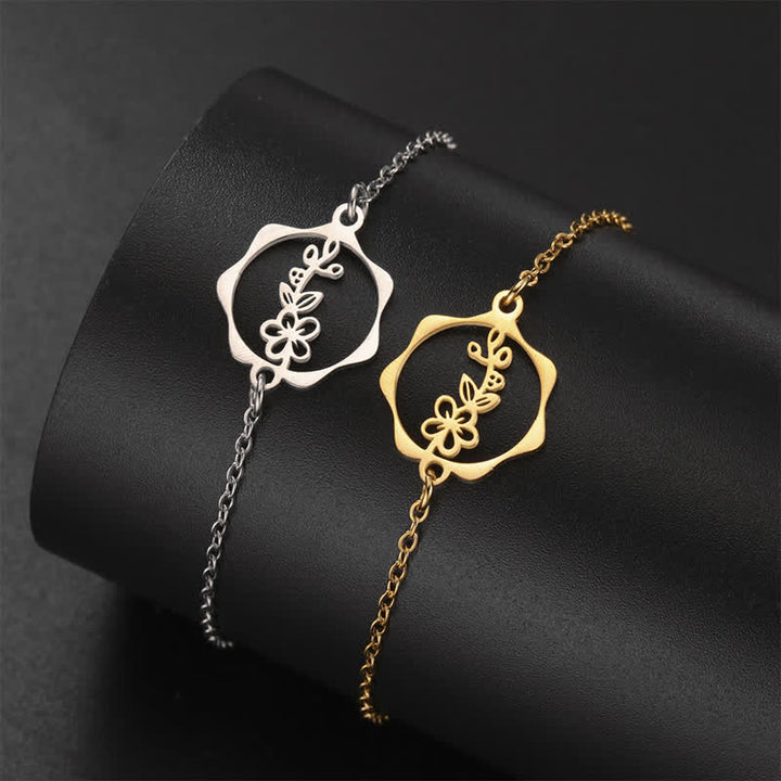 Buddha Stones Titanium stalen geboortebloem Armband voor een nieuw begin - image 24