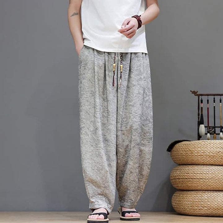 Buddha Stones Zomerse bohemian heren harembroek met Zakken - image 21