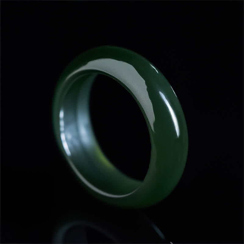 Buddha Stones Natuurlijke cyaan jade helende Ring - image 2