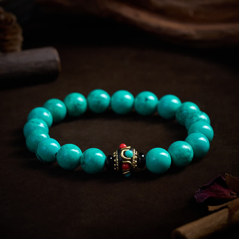 Buddha Stones Tibetaanse turkooizen Armband - image 3