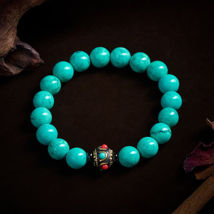 Buddha Stones Tibetaanse turkooizen Armband - image 2