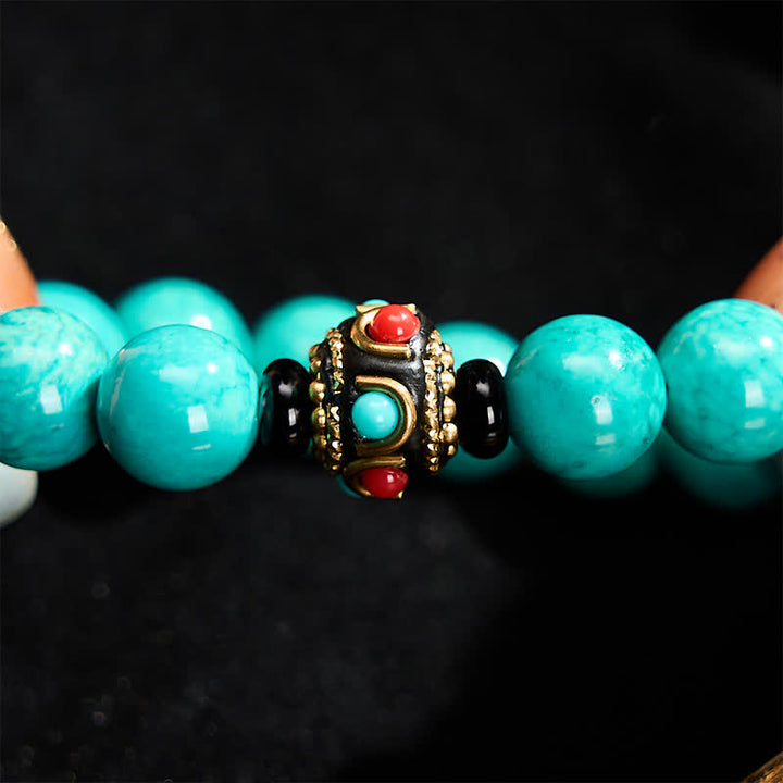 Buddha Stones Tibetaanse turkooizen Armband - image 6