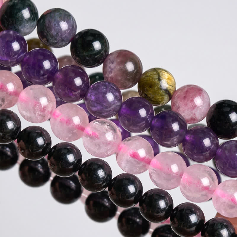 Buddha Stones Stressverlichtende &amp; Beschermende Kristallen Armband - image 4