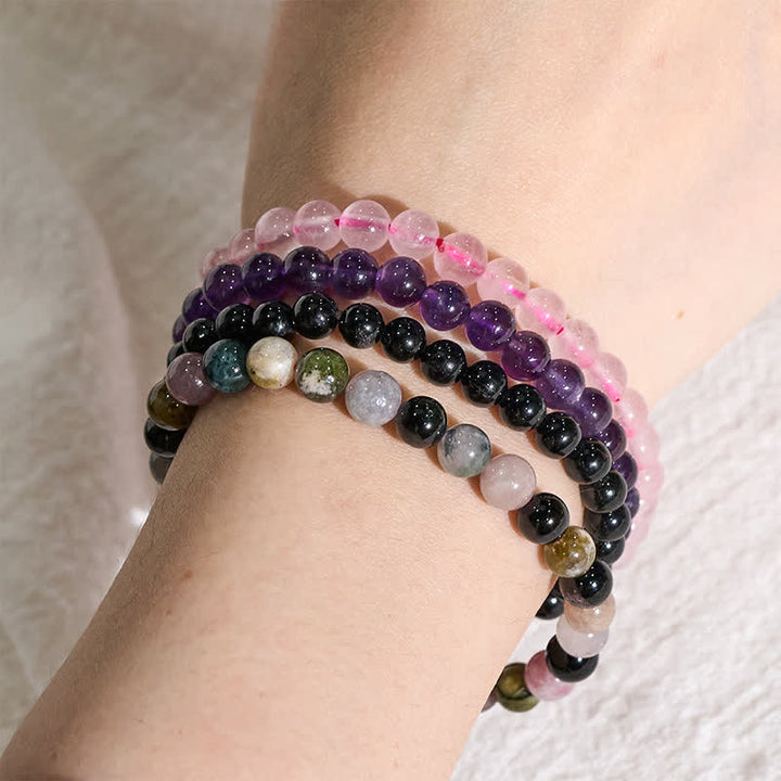 Buddha Stones Stressverlichtende &amp; Beschermende Kristallen Armband - image 2