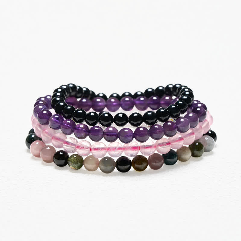 Buddha Stones Stressverlichtende & Beschermende Kristallen Armband - image 1