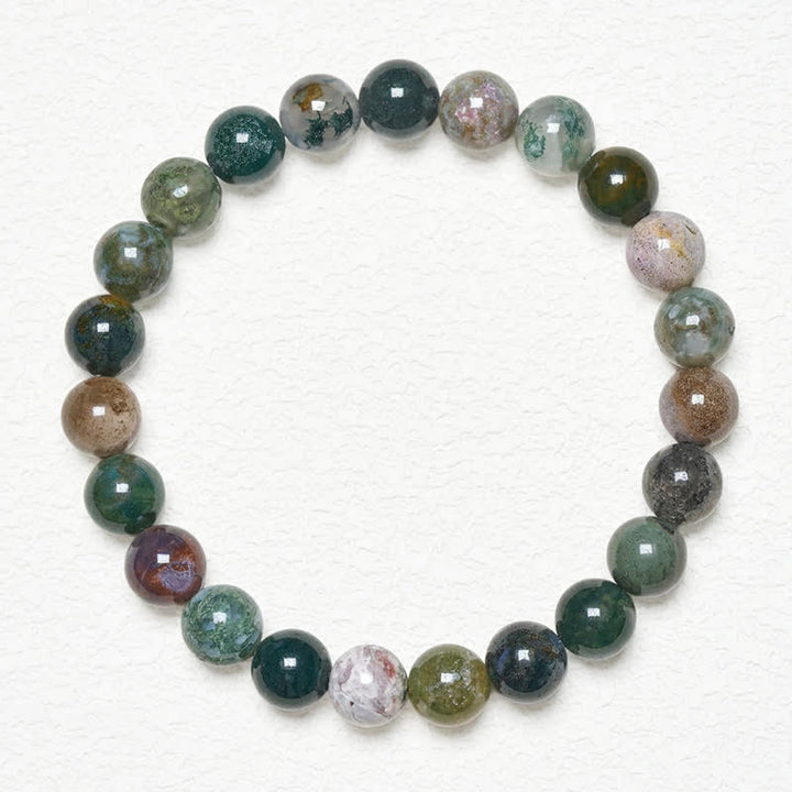 Buddha Stones Armband van natuurlijke steen, zeesediment, jaspis en agaat. - image 1