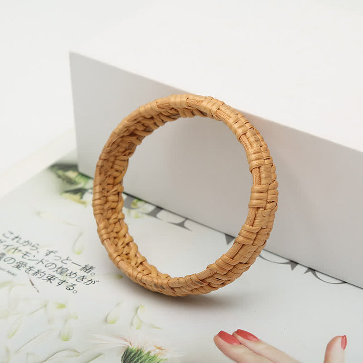 Buddha Stones Handgeweven rotan Bangle-armband. - image 7