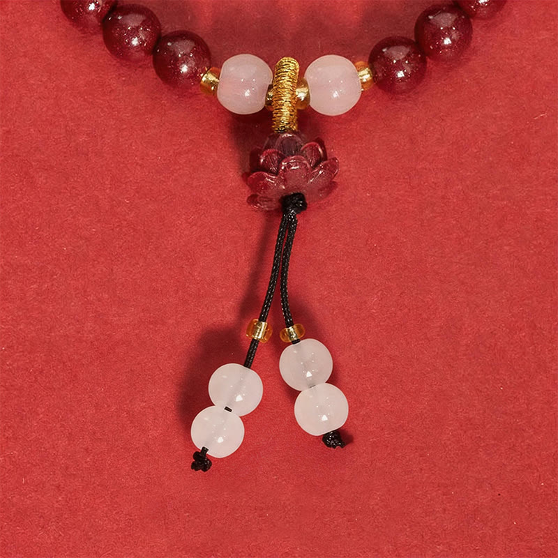 Buddha Stones Cinnaber Lotus Armband - image 4