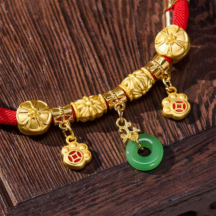 Buddha Stones Rode koord Fu karakter vredesgesp verstelbare stevige halsband voor katten en honden - image 9