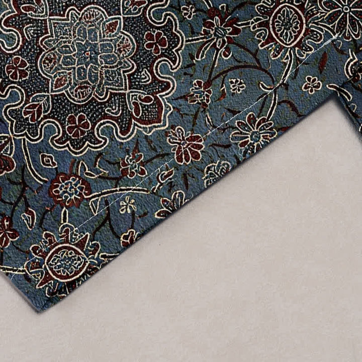 Buddha Stones Damesbroek van 100% Cotton met bohemian bloemenprint, elastische Taille en Zakken. - image 1