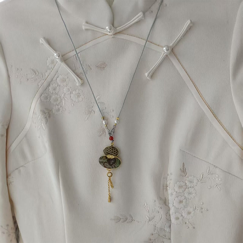 Buddha Stones Song Brocade Kalebas Elegante Ketting - image 1