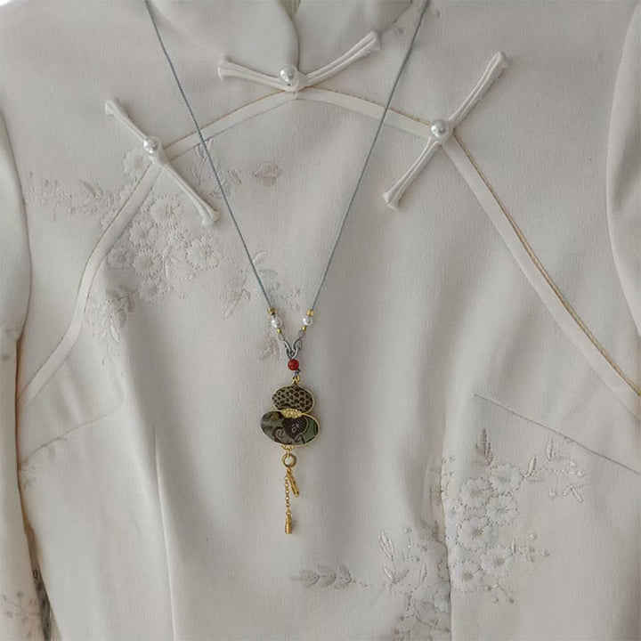 Buddha Stones Song Brocade Kalebas Elegante Ketting - image 1