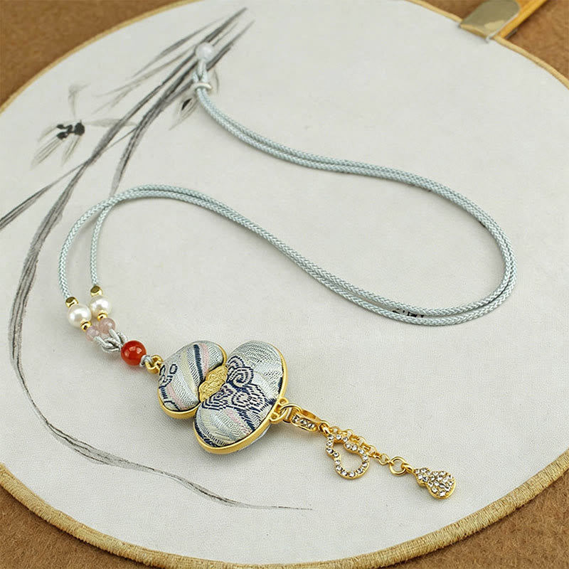 Buddha Stones Song Brocade Kalebas Elegante Ketting - image 6