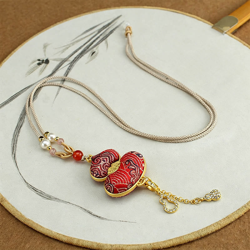 Buddha Stones Song Brocade Kalebas Elegante Ketting - image 5