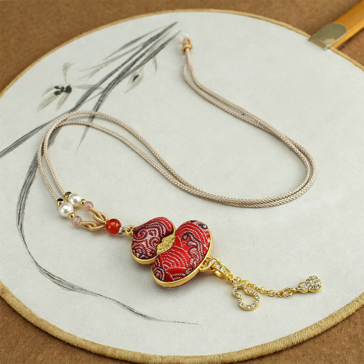 Buddha Stones Song Brocade Kalebas Elegante Ketting - image 5